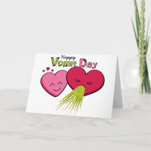 Cartes Pour Fêtes Annuelles Joyeux jour du Vomit !