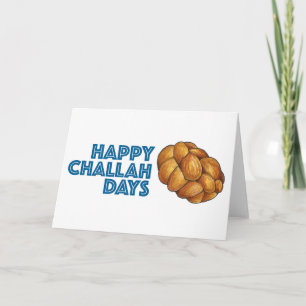 Cartes Pour Fêtes Annuelles Joyeux Jours de Challah Hanoukka Chanukah Pain Pai