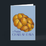 Cartes Pour Fêtes Annuelles Joyeux Jours de Challah Pain de Fête Hanoukka Chan<br><div class="desc">Il présente une illustration originale d'une miche de pain d'allah tressé, avec HAPPY CHALLAH DAYS dans une police amusante. Super pour Hanoukka ! Cette illustration est également disponible sur d'autres produits. Ne vois-tu pas ce que tu cherches ? Vous avez besoin d'aide pour la personnalisation ? Contactez Rebecca pour avoir...</div>