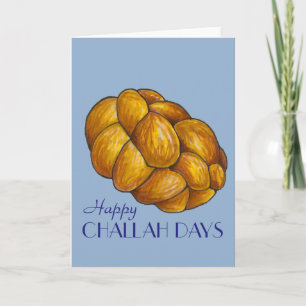 Cartes Pour Fêtes Annuelles Joyeux Jours de Challah Pain de Fête Hanoukka Chan
