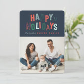 CARTES POUR FÊTES ANNUELLES JOYEUX JOURS FÉRIÉS (Debout devant)