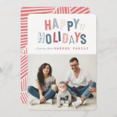 CARTES POUR FÊTES ANNUELLES JOYEUX JOURS FÉRIÉS (Devant / Derrière)