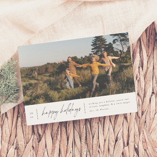 Cartes Pour Fêtes Annuelles Joyeux Joyeux Jours de Noël minimal moderne