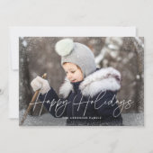 Cartes Pour Fêtes Annuelles Joyeux Joyeux Jours Moderne Photo Script (Devant)