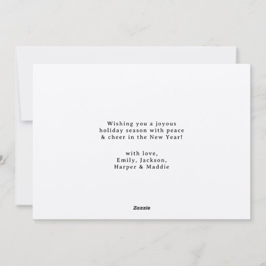 Cartes Pour Fêtes Annuelles Joyeux Joyeux Jours Rustique tableau de Noël (Dos)