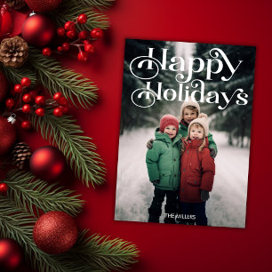 Cartes Pour Fêtes Annuelles Joyeux Joyeux Jours Traditionnels Minimal 1 Photo