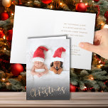 Cartes Pour Fêtes Annuelles Joyeux Joyeux Joyeux Jeu de Noël Plié Photo<br><div class="desc">Envoyez un message de bienvenue avec cette simple carte de voeux de Noël avec MERRY CHRISTMAS sur votre photo sur le devant et votre salutation personnelle et les noms à l'intérieur. TÉLÉCHARGEMENT INSTANTANÉ,  IMPRIMÉ ou les deux !</div>