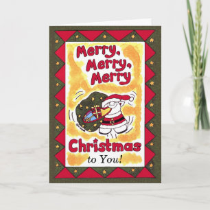 Cartes Pour Fêtes Annuelles Joyeux, Joyeux, Joyeux Noël !