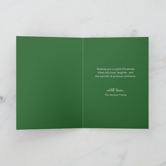 Cartes Pour Fêtes Annuelles Joyeux Joyeux Joyeux Noël Main Tirée Bow Photo (Intérieur)