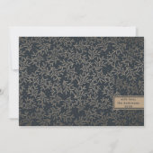 Cartes Pour Fêtes Annuelles Joyeux Joyeux Joyeux Noël noir & blanc (Dos)