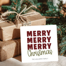 Joyeux Joyeux Joyeux Noël Personnalisé