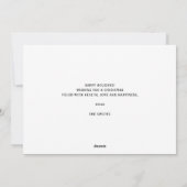 Cartes Pour Fêtes Annuelles Joyeux Joyeux Joyeux Vacances Snowman Pig (Dos)