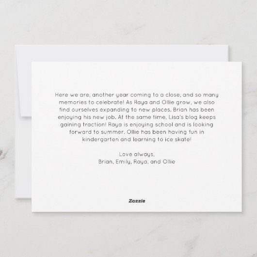 Cartes Pour Fêtes Annuelles Joyeux Joyeux Noël année en examen 3 Photo (Dos)