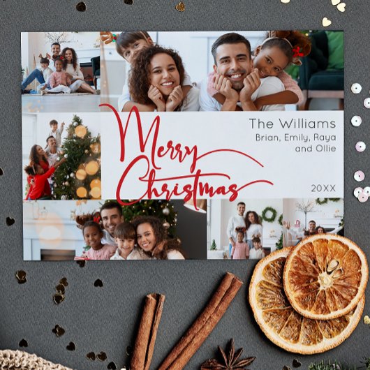 Cartes Pour Fêtes Annuelles Joyeux Joyeux Noël année en examen 6 Photo