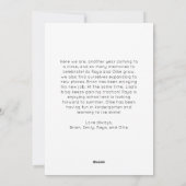 Cartes Pour Fêtes Annuelles Joyeux Joyeux Noël Vertical 4 Photo (Dos)