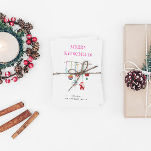 Cartes Pour Fêtes Annuelles Joyeux Kitschmas Retro Ornement Vacances Famille