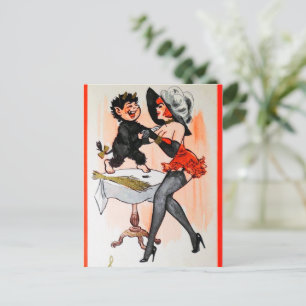 Cartes Pour Fêtes Annuelles Joyeux Krampus avec Temptress Vintage Noël