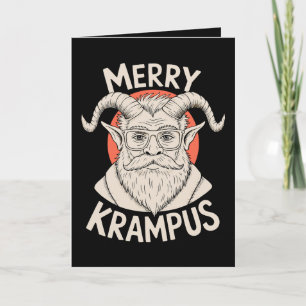 Cartes Pour Fêtes Annuelles Joyeux Krampus Mythique Noël Xmas Vacances