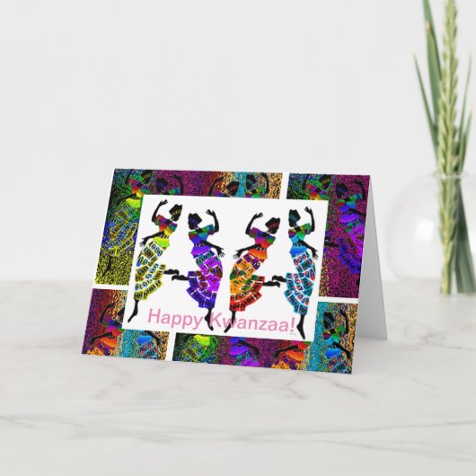 Cartes Pour Fêtes Annuelles Joyeux Kwanzaa ! (Devant)