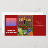 Cartes Pour Fêtes Annuelles joyeux kwanzaa (Devant / Derrière)