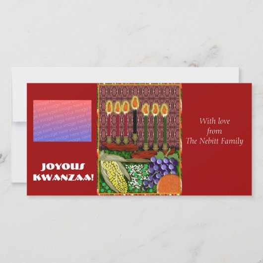 Cartes Pour Fêtes Annuelles joyeux kwanzaa (Devant)