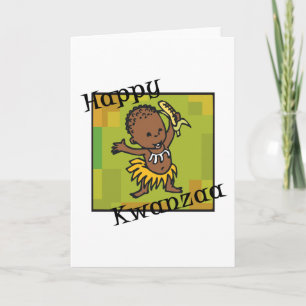 Cartes Pour Fêtes Annuelles Joyeux Kwanzaa petit garçon