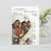 Cartes Pour Fêtes Annuelles Joyeux Kwanzaa Simple Élégant  (Debout devant)