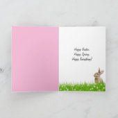 Cartes Pour Fêtes Annuelles Joyeux Lapin de Pâques (Intérieur)