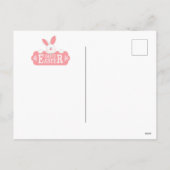 Cartes Pour Fêtes Annuelles Joyeux Lapin de Pâques (Dos)