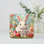 Cartes Pour Fêtes Annuelles Joyeux lapin de Pâques (Debout devant)