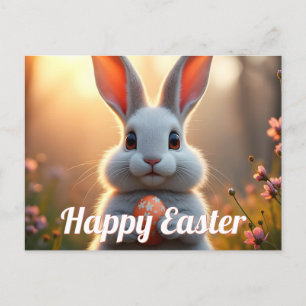 Cartes Pour Fêtes Annuelles Joyeux lapin de Pâques dans la magie du printemps