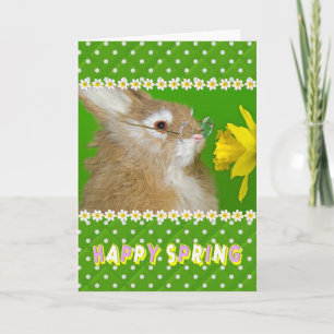 Cartes Pour Fêtes Annuelles Joyeux lapin de Pâques du printemps