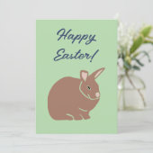 Cartes Pour Fêtes Annuelles Joyeux lapin lapin de Pâques (Debout devant)