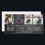 Cartes Pour Fêtes Annuelles Joyeux Little Christmas Four Photo Chalkboard<br><div class="desc">Joyeux Little Christmas Four Photo Chalkboard</div>