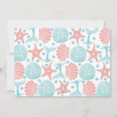 Cartes Pour Fêtes Annuelles Joyeux littoral | Beach Seashell Navy Noël (Dos)