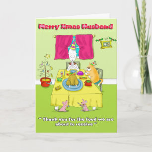 Cartes Pour Fêtes Annuelles Joyeux mari de Xmas