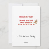 Cartes Pour Fêtes Annuelles Joyeux masque de Noël Lit COVID Masque Pathogène M (Dos)