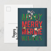 Cartes Pour Fêtes Annuelles Joyeux MERRIE MELODIES™ (Devant / Derrière)