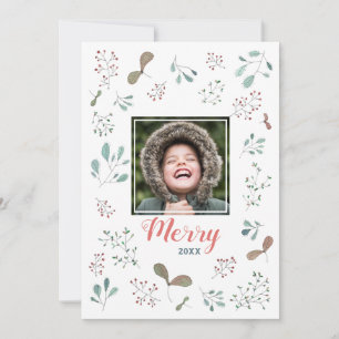 Cartes Pour Fêtes Annuelles Joyeux moments Branches d'hiver Photo