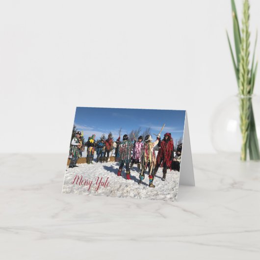 Cartes Pour Fêtes Annuelles Joyeux Morris Yule (Devant)