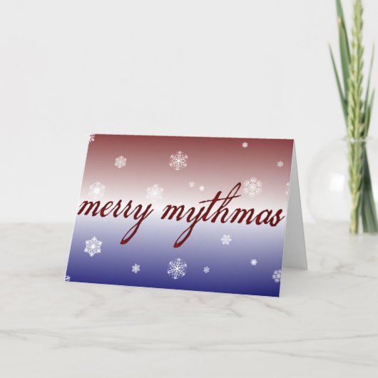 Cartes Pour Fêtes Annuelles Joyeux Mythmas (Devant)