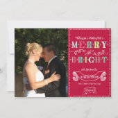 Cartes Pour Fêtes Annuelles Joyeux n Jours fériés brillants Photo moderne Noël (Devant)