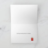 Cartes Pour Fêtes Annuelles Joyeux nage de noël apportant cadeau (Intérieur)