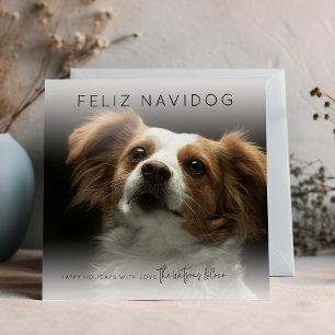 Cartes Pour Fêtes Annuelles Joyeux Navidog de Noël Photo