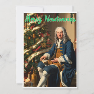 Cartes Pour Fêtes Annuelles Joyeux Newtonmas Sir Isaac Newton