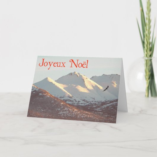 Cartes Pour Fêtes Annuelles Joyeux Noё l - Aigle d'hiver (Devant)