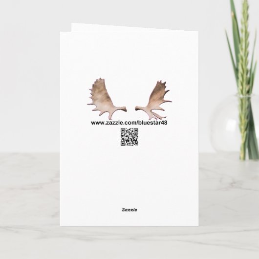 Cartes Pour Fêtes Annuelles Joyeux Noё l - Chasseur inuit fragile (Dos)