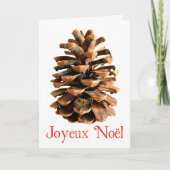 Cartes Pour Fêtes Annuelles Joyeux Noё l - Cône de pin de Jérusalem (Devant)