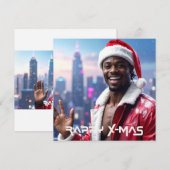 CARTES POUR FÊTES ANNUELLES JOYEUX NOËL (Devant / Derrière)