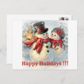 Cartes Pour Fêtes Annuelles Joyeux Noël !!! (Devant / Derrière)